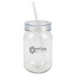 Bootlegger II 27 oz. RPET Mason Jar Tumbler - Clear Bootlegger II 27 oz. RPET Mason Jar Tumbler - Clear