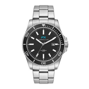 Wc5264 42.5mm Steel Silver Case, 3 Hand Mvmt, Black Dial, Dte Display, Bk Rotating Bezel, Silver Bra 1 Wc5264 42.5mm Steel Silver Case, 3 Hand Mvmt, Black Dial, Dte Display, Bk Rotating Bezel, Silver Bra 1
