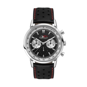 Wc5594 42mm Metal Silver Case, Chronograph Mvmt, Black Dial, Leather Strap, Flat Mineral Crystal, 3  1 Wc5594 42mm Metal Silver Case, Chronograph Mvmt, Black Dial, Leather Strap, Flat Mineral Crystal, 3  1