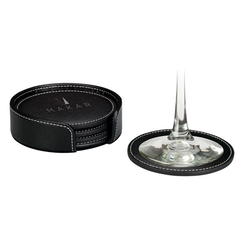 Domanda Leather 4 Coaster Set 1 Domanda Leather 4 Coaster Set 1