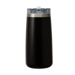 Perka Erie 16 oz. Double Wall Stainless Steel Tumbler - Black Perka Erie 16 oz. Double Wall Stainless Steel Tumbler - Black