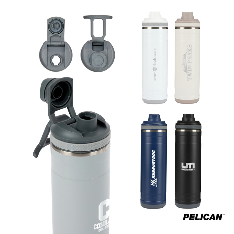 Pelican Pacific Chug 26 oz. Recycled Double Wall Stainless Steel Water Bottle 1