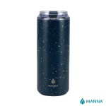 Manna Tall Boy 18 oz. Double Wall Stainless Steel Tumbler w/ Speckled Finish - Navy Manna Tall Boy 18 oz. Double Wall Stainless Steel Tumbler w/ Speckled Finish - Navy
