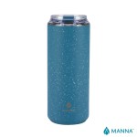 Manna Tall Boy 18 oz. Double Wall Stainless Steel Tumbler w/ Speckled Finish - Blue Manna Tall Boy 18 oz. Double Wall Stainless Steel Tumbler w/ Speckled Finish - Blue