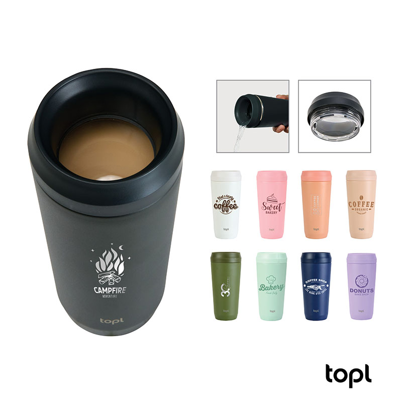 TOPL 16 oz. Double Wall, Recycled Stainless Steel 360 Tumbler 1