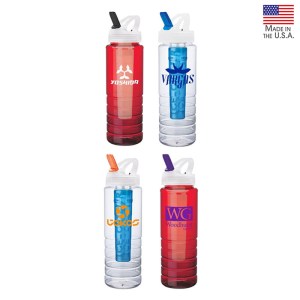 26 oz. PET Bottle with Flip Spout & Ice Stick 1 26 oz. PET Bottle with Flip Spout & Ice Stick 1