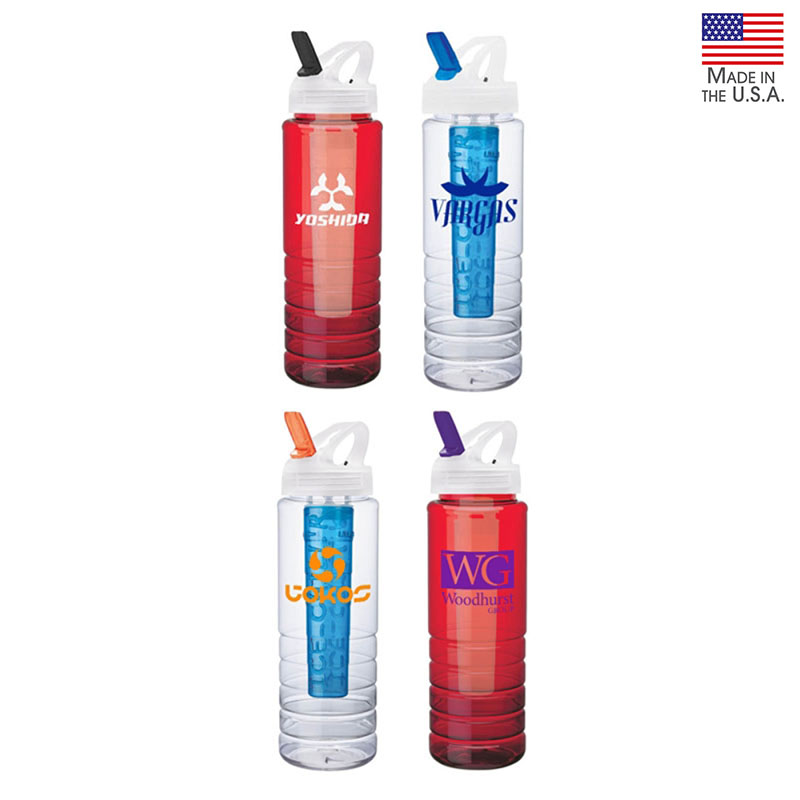 26 oz. PET Bottle with Flip Spout & Ice Stick 1 26 oz. PET Bottle with Flip Spout & Ice Stick 1