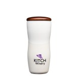 Tarrazu 12 oz. Double Wall Ceramic Tumbler w/ Wood Lid 2 Tarrazu 12 oz. Double Wall Ceramic Tumbler w/ Wood Lid 2