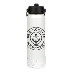 Waverly 27 oz. Double Wall Stainless Steel Water Bottle - White Waverly 27 oz. Double Wall Stainless Steel Water Bottle - White