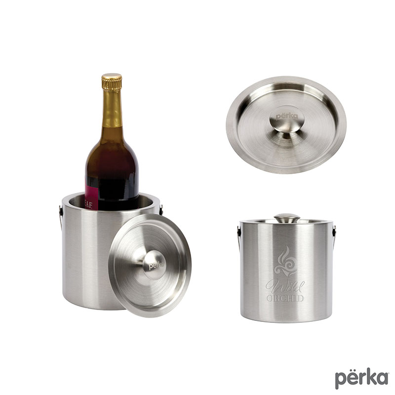 Perka Quinton 1.3L Double Wall, Stainless Steel Ice Bucket 1 Perka Quinton 1.3L Double Wall, Stainless Steel Ice Bucket 1