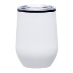 Toscana 12 oz. Double Wall Steel/ Recycled PP Liner Tumbler - White Toscana 12 oz. Double Wall Steel/ Recycled PP Liner Tumbler - White