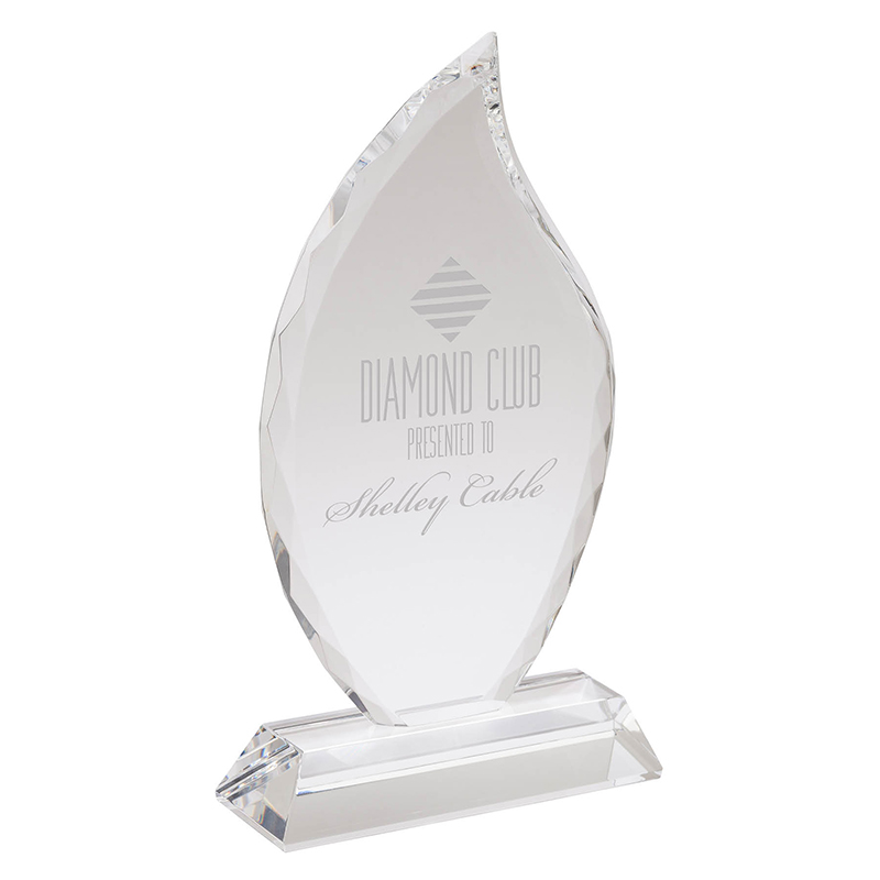 Fiamma II Large Crystal Flame Award 1 Fiamma II Large Crystal Flame Award 1