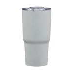 Reva 20 oz. Double Wall Stainless Steel Tumbler - White Reva 20 oz. Double Wall Stainless Steel Tumbler - White