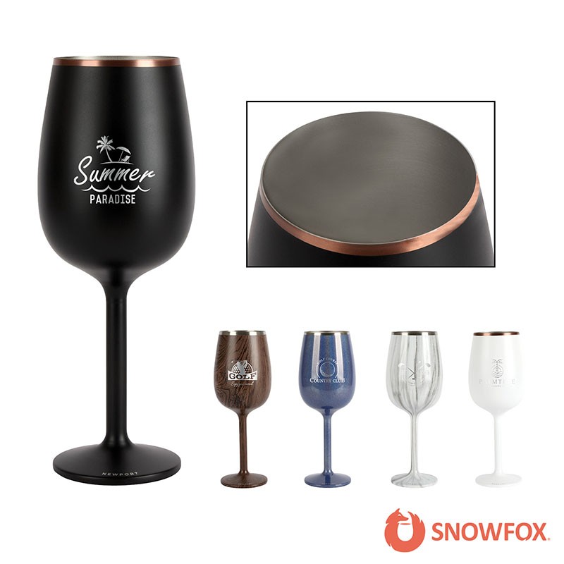Snowfox 12 oz. Insulated Stemmed Wine Glass 1