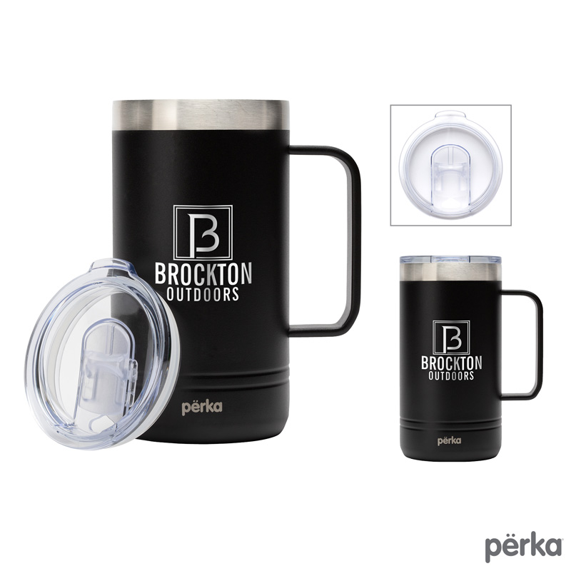 Perka Wayfarer 24 oz. 304 Double Wall Stainless Steel Mug 1 Perka Wayfarer 24 oz. 304 Double Wall Stainless Steel Mug 1