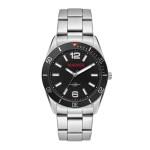 Wc5187 22mm Metal Matte Silver Case, 3 Hand Mvmt, Black Dial, Bk Rotating Bezel, Silver Bracelet, Fl 1 Wc5187 22mm Metal Matte Silver Case, 3 Hand Mvmt, Black Dial, Bk Rotating Bezel, Silver Bracelet, Fl 1