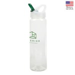 Santa Cruz 32 oz. PET Bottle with Flip Spout - Green Santa Cruz 32 oz. PET Bottle with Flip Spout - Green