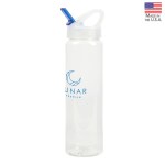 Santa Cruz 32 oz. PET Bottle with Flip Spout - Blue Santa Cruz 32 oz. PET Bottle with Flip Spout - Blue