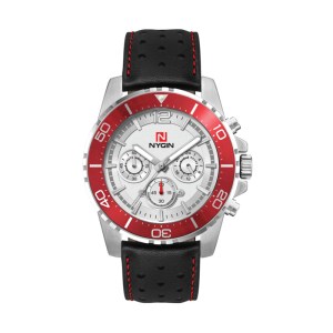 44mm, Silver Metal Case, Rd Bezel, Chrono Mvt 1 44mm, Silver Metal Case, Rd Bezel, Chrono Mvt 1