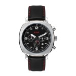 Wc8826 45.5mm Steel Matte Silver Case, Chronograph Mvmt, Black Dial, Dte Display, Leather Strap, Dom 1 Wc8826 45.5mm Steel Matte Silver Case, Chronograph Mvmt, Black Dial, Dte Display, Leather Strap, Dom 1