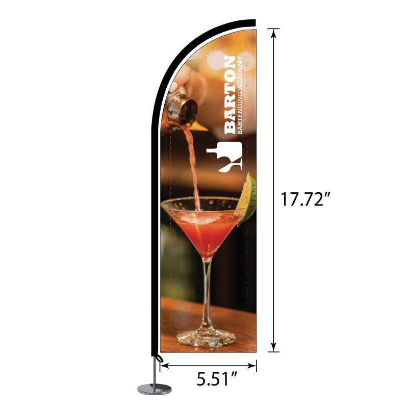 DisplaySplash Tabletop Feather Flag - Single Sided 1 DisplaySplash Tabletop Feather Flag - Single Sided 1