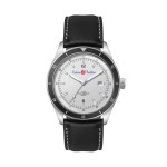 41mm, Ss, Silver Case, Bk Bezel, 3-Hand Mvt, Dte 1 41mm, Ss, Silver Case, Bk Bezel, 3-Hand Mvt, Dte 1