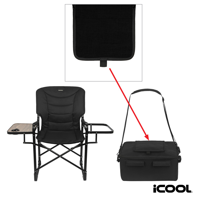 iCOOL Twin Peaks Deluxe Camping Chair With 18-Can Cooler 1