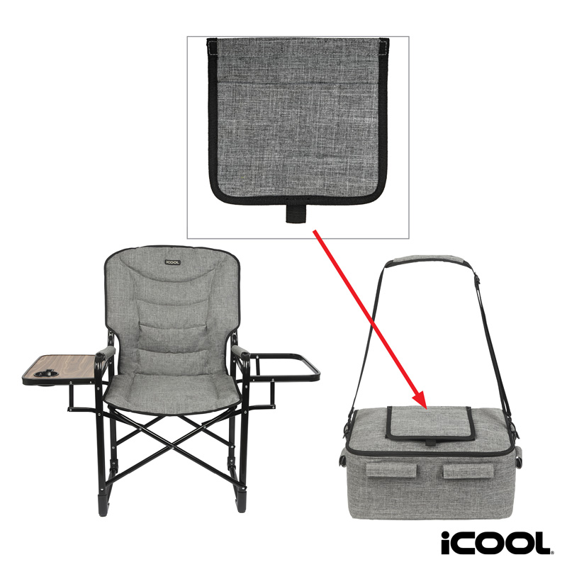 iCOOL Twin Peaks Deluxe Camping Chair With 18-Can Cooler 1