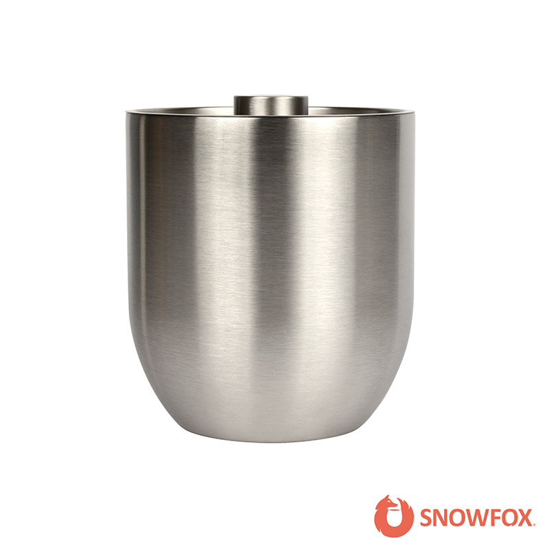 Snowfox 3L Double Wall Stainless Steel, Vacuum Insulated Ice Bucket 1