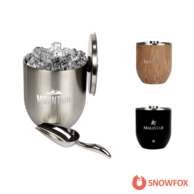 Snowfox 3L Double Wall Stainless Steel, Vacuum Insulated Ice Bucket 1