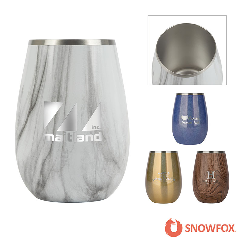 Snowfox 8 oz. Vacuum Insulated Sauvignon Blanc Wine Glass 1
