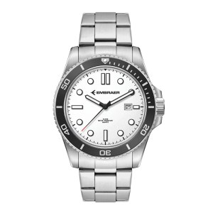 Wc5258 42.5mm Steel Silver Case, 3 Hand Mvmt, White Dial, Dte Display, Bk Rotating Bezel, Silver Bra 1 Wc5258 42.5mm Steel Silver Case, 3 Hand Mvmt, White Dial, Dte Display, Bk Rotating Bezel, Silver Bra 1