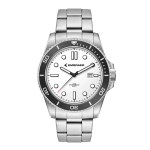 Wc5258 42.5mm Steel Silver Case, 3 Hand Mvmt, White Dial, Dte Display, Bk Rotating Bezel, Silver Bra 1 Wc5258 42.5mm Steel Silver Case, 3 Hand Mvmt, White Dial, Dte Display, Bk Rotating Bezel, Silver Bra 1