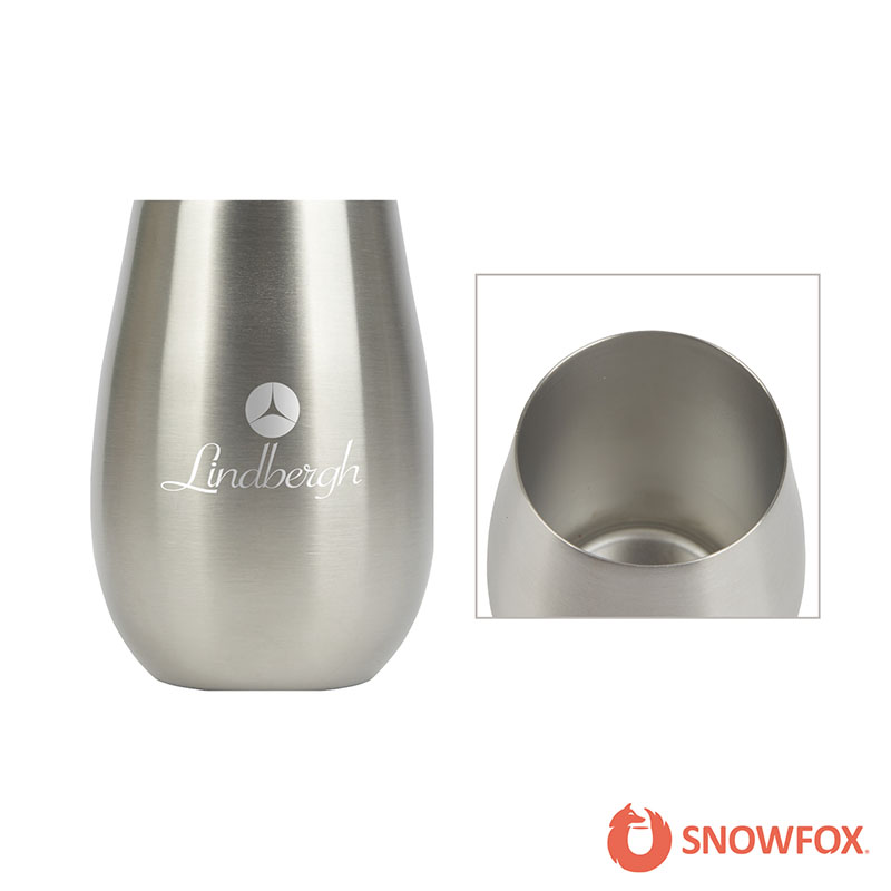 Snowfox 8 oz. Vacuum Insulated Sauvignon Blanc Wine Glass 1