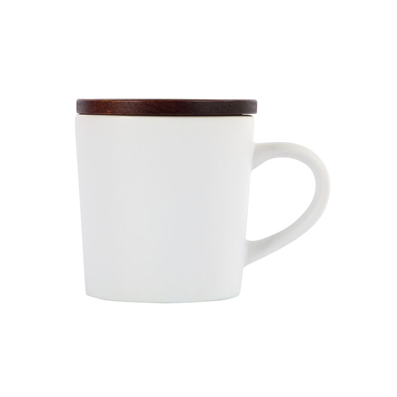 Copenhagen 16 oz. Ceramic Mug w/ Wood Lid 1