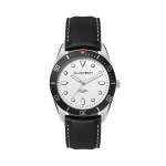 34mm, Silver Metal Case, Bk Bezel, 3-Hand Mvt 1 34mm, Silver Metal Case, Bk Bezel, 3-Hand Mvt 1