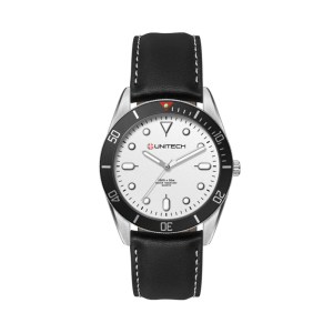 34mm, Silver Metal Case, Bk Bezel, 3-Hand Mvt 1 34mm, Silver Metal Case, Bk Bezel, 3-Hand Mvt 1