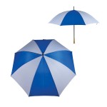 Hartselle 60" Golf Umbrella With Wood Handle - Blue Hartselle 60" Golf Umbrella With Wood Handle - Blue