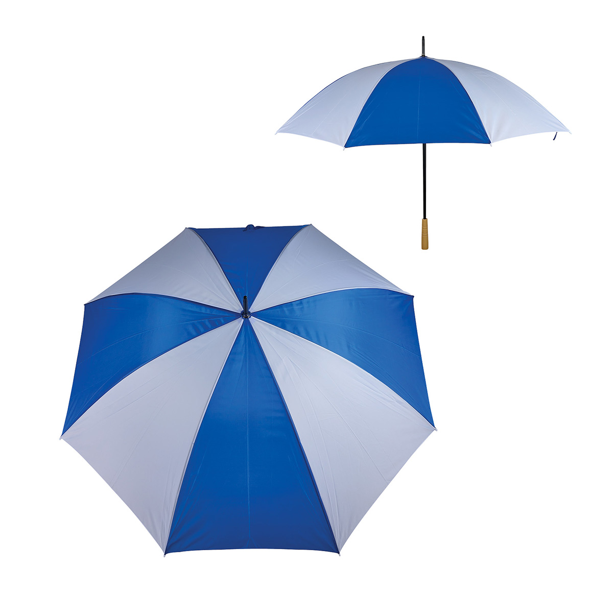 Hartselle 60" Golf Umbrella With Wood Handle 1
