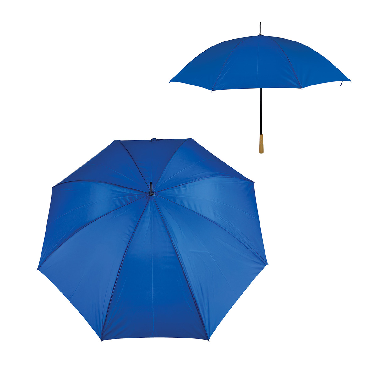 Hartselle 60" Golf Umbrella With Wood Handle 1