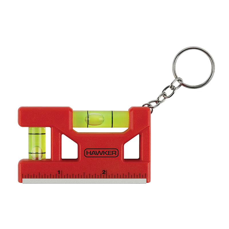Hank 3" Level / Ruler Keyring 1