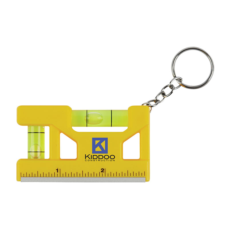 Hank 3" Level / Ruler Keyring 1