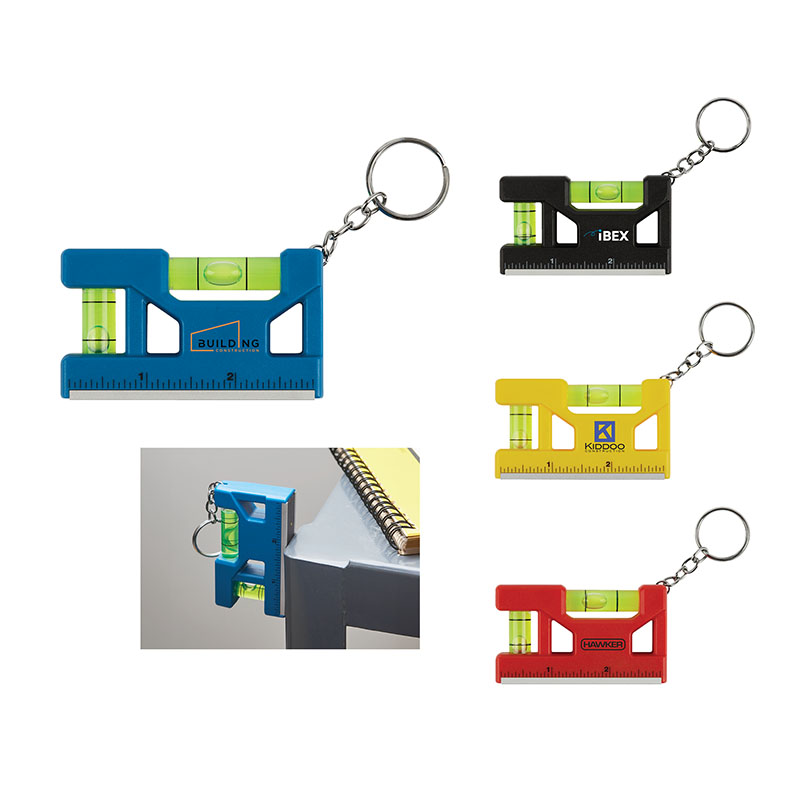 Hank 3" Level / Ruler Keyring 1