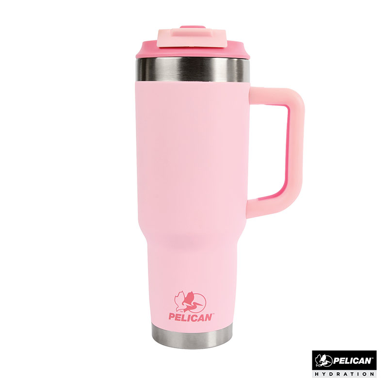 Pelican Porter Dual 40 oz. Dual Lid, Recycled Double Wall Stainless Steel Travel Tumbler 1