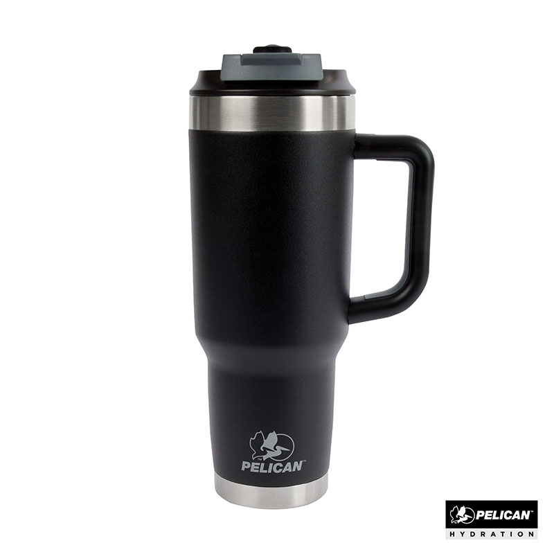 Pelican Porter Dual 40 oz. Dual Lid, Recycled Double Wall Stainless Steel Travel Tumbler 1