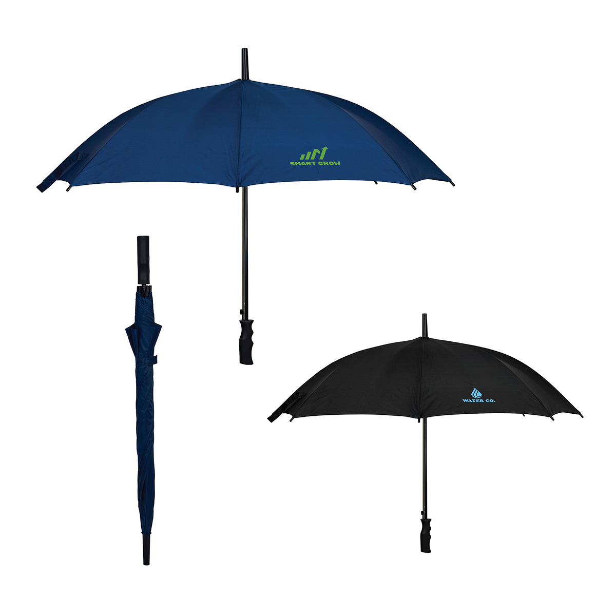 Anniston 46" Recycled Auto Open Stick Umbrella 1