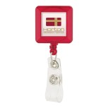 Divo Badge Holder with Clip - Red Divo Badge Holder with Clip - Red