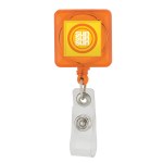 Divo Badge Holder with Clip - Orange Divo Badge Holder with Clip - Orange