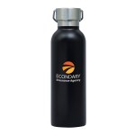 Ria 28 oz. Single Wall Stainless Steel Bottle - Black Ria 28 oz. Single Wall Stainless Steel Bottle - Black