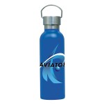 Ria 28 oz. Single Wall Stainless Steel Bottle - Blue Ria 28 oz. Single Wall Stainless Steel Bottle - Blue